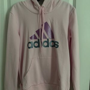 Adidas Pink Hoodie with Logo
